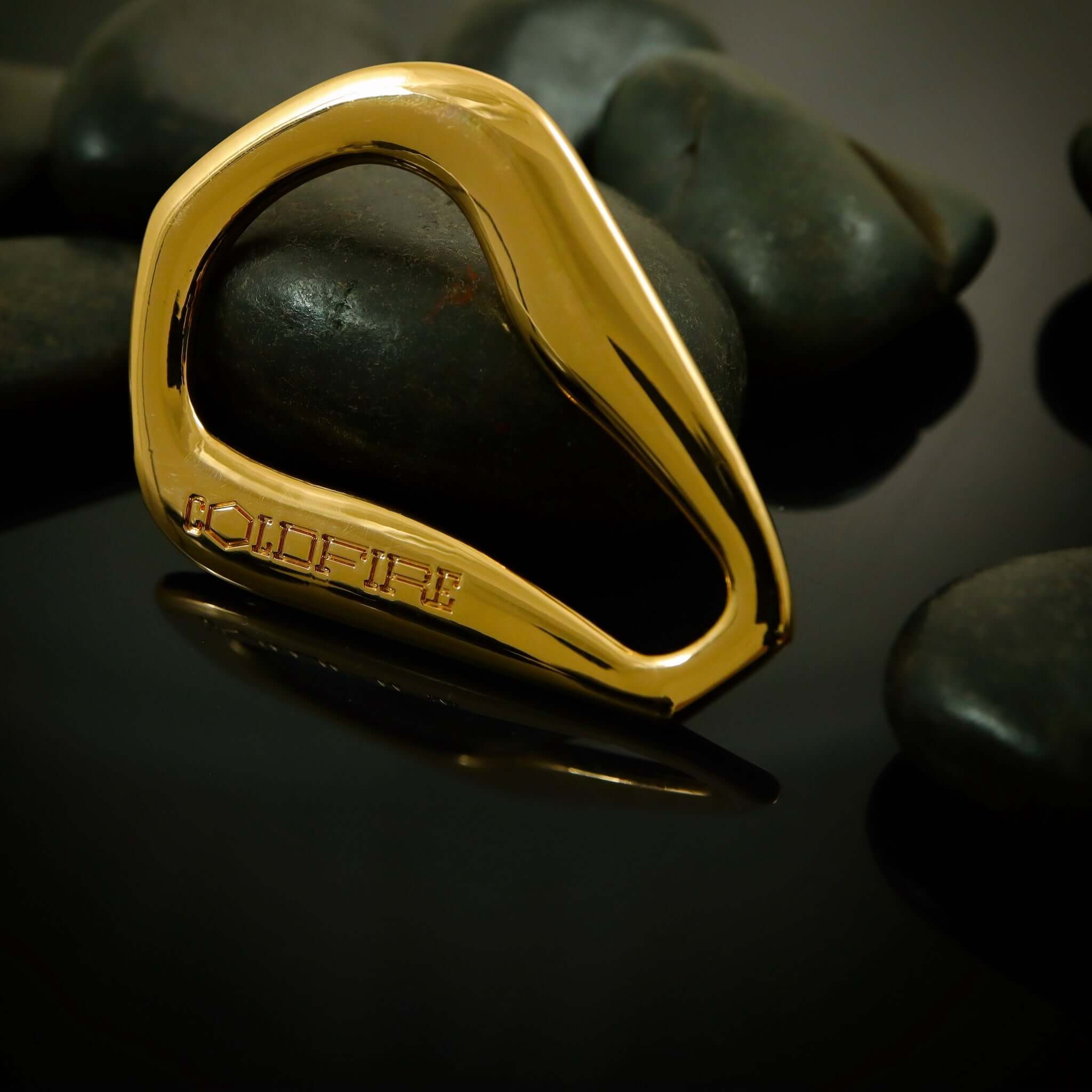 Women's double knot belt - genuine leather - 10 mm - Red - Gold review | COLDFIRE