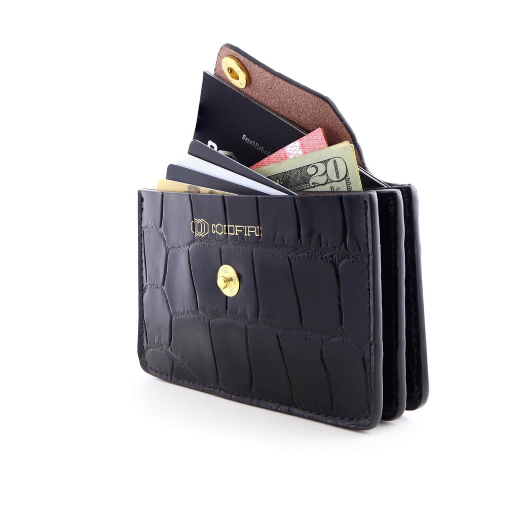 Women's Small Black Wallet with Card Holder
