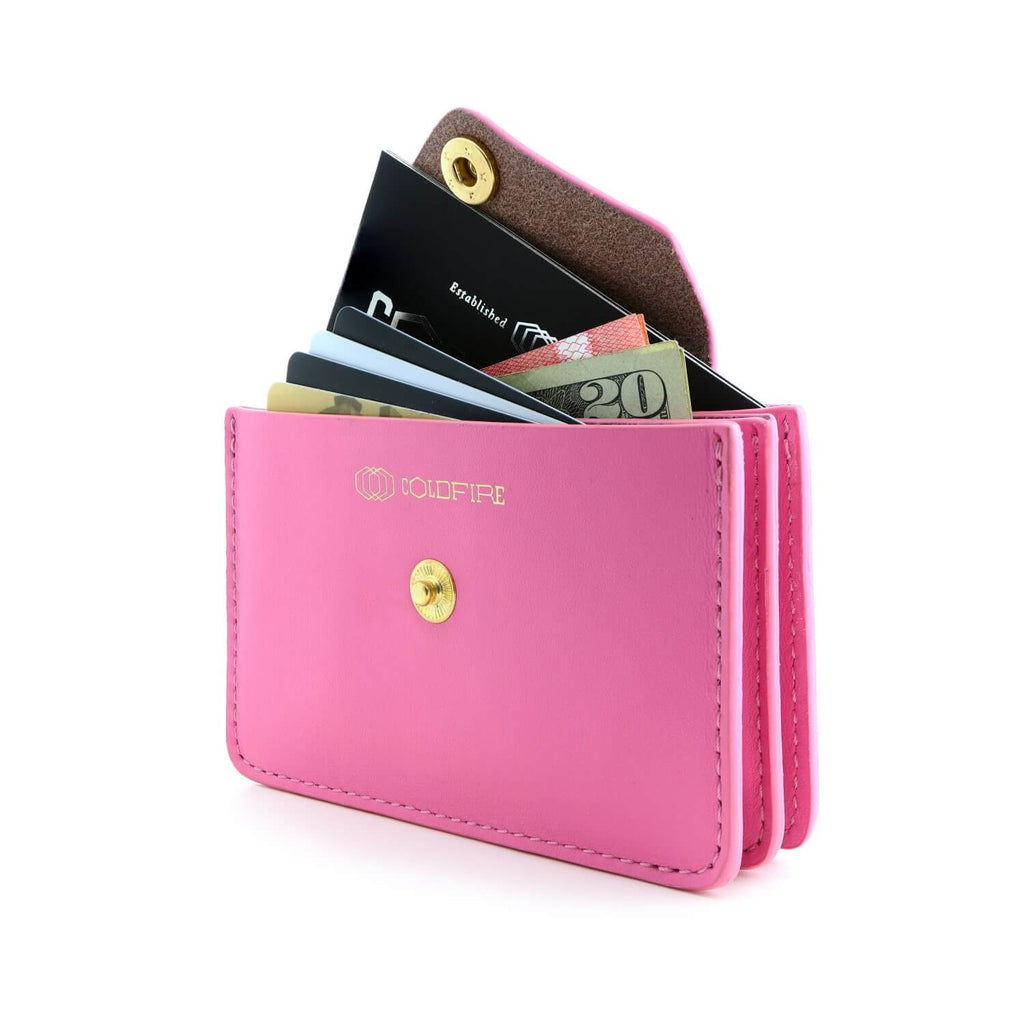 Women's Slim Leather Card Case Holder