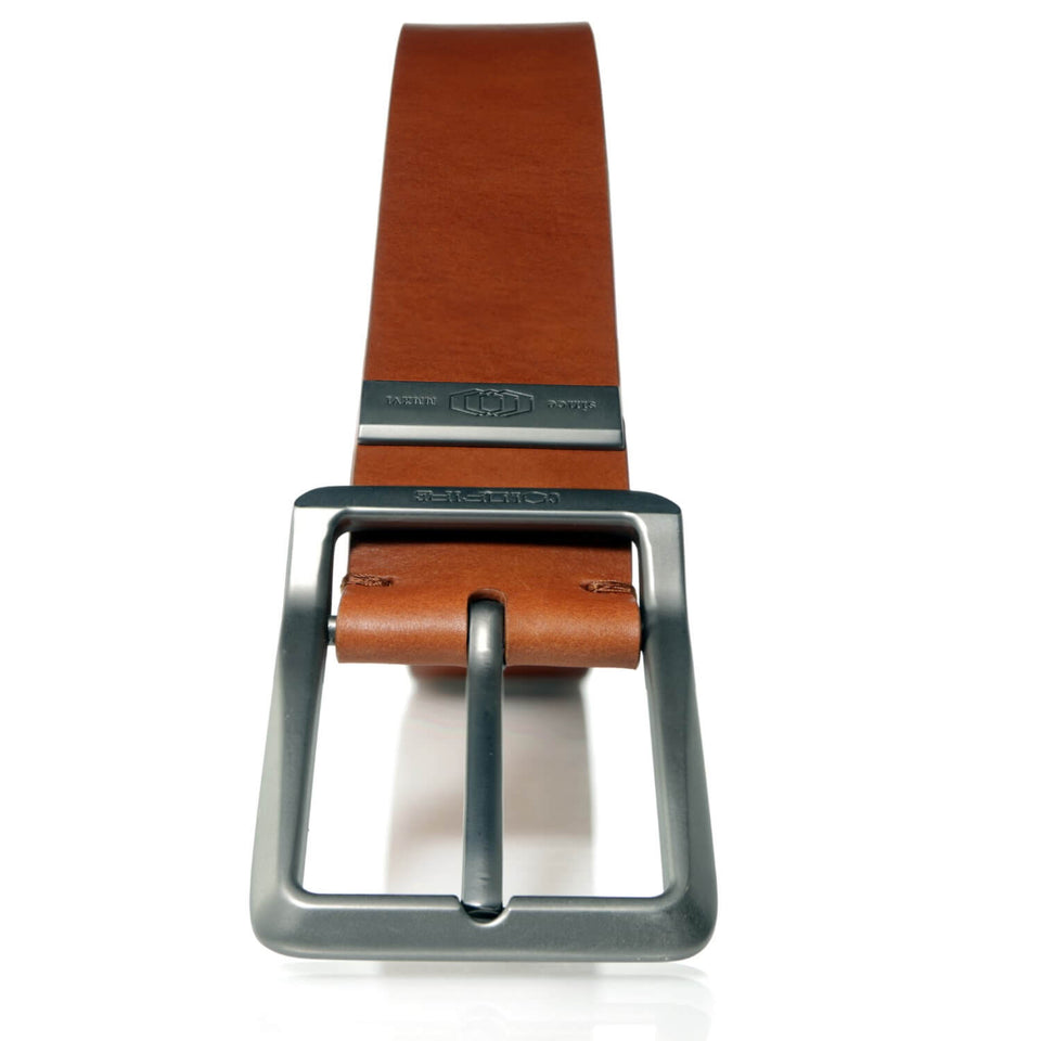 COLDFIRE Casual Men's Leather Belt | Heavy Duty EDC Belt | Cognac - COLDFIRE